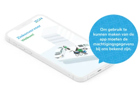 Ziekenvervoer App Met Tekst